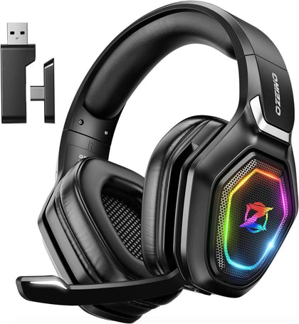 Ozeino Wireless Gaming Headset with Microphone, 2.4GHz **COLLECTION ONLY**