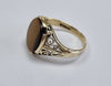 9ct tigers eye signet ring size R