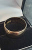 9ct Yellow Gold Wide Band - Size T - 6.4g