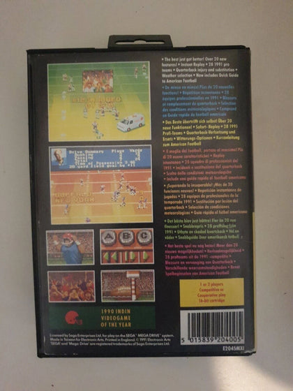 John Madden Football '92. Sega Mega Drive. Pal. Complete