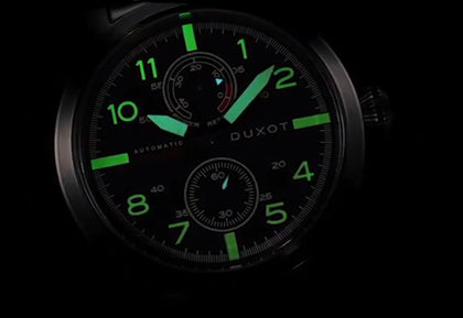 DUXOT ALTIUS POWER RESERVE MATTE BLACK WATCH