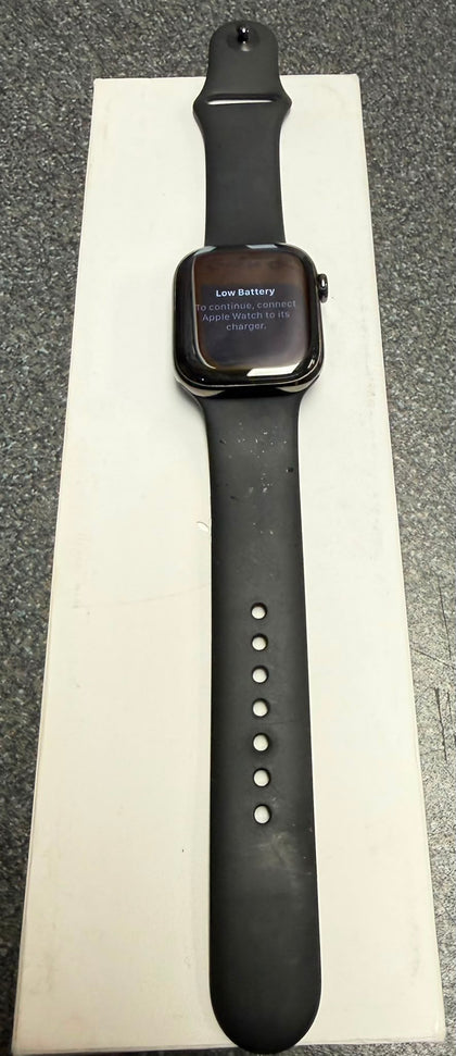 Apple Watch Series 10 GPS 42mm Jet Black Aluminum Case with Black Sport Band