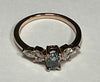 9CT Rose Gold Diamond Ring Size J