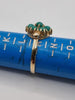 9ct Gold Ring Turquoise Stones Size M