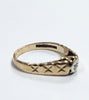 9ct Yellow Gold Ring With Clear Stones - 3.04G - Size O - Hallmarked