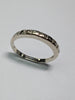 9CT WHITE GOLD DIAMOND RING SIZE O