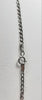 9ct White Gold Curb Chain 18"