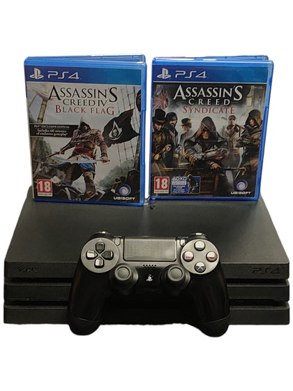 PlayStation 4 Pro 1TB Assassins Creed Bundle **Unboxed**