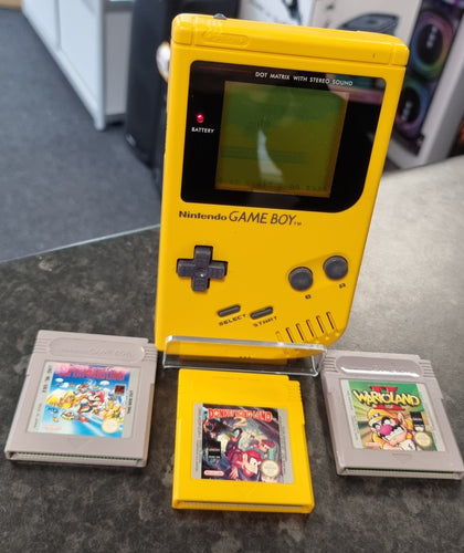 Nintendo Gameboy original yellow + 4 games