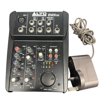 Alto Professional Alto ZMX52 5 Channel Compact Mixer