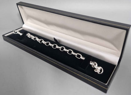 925 Silver Belcher Bracelet 13.7 Grams 8.5