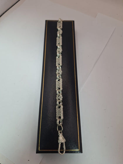 BRAND NEW SILVER RECTANGEL 925 , WEIGHT 23.13 LENGHT 8.5