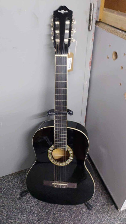 Gear4Music CG-4 6-Stringed Acoustic Guitar Great For Beginners - Black