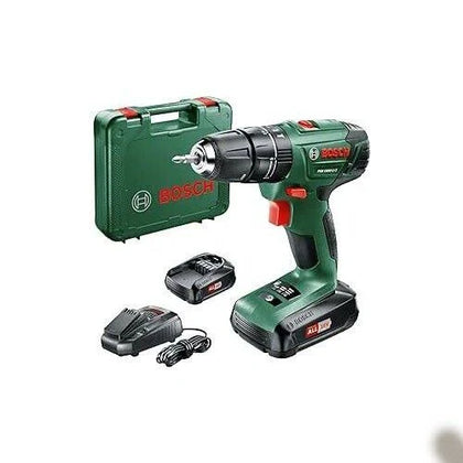 Bosch Home & Garden Psb 1800 Li-2 Cordless Multi-purpose Drill 2 X 18v batteries plus drill bit set.