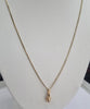 14ct gold chain with acorn pendant 22"