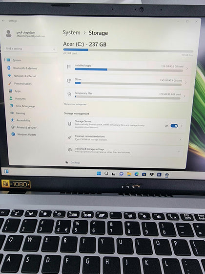 Acer Aspire 3 15.6 Laptop, Intel Core I5 11th Gen, 256gb Ssd, Silver