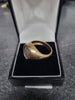 9CT Yellow Gold Ring With Clear Stones - 5.43G - Size S - Hallmarked