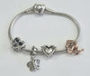 Pandora Bracelet 17cm + Charms