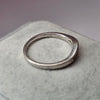 18ct White Gold Wishbone Ring size O 1/2