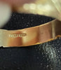 18CT - Yellow Gold Patterned Band Ring - 2.35g - Size W