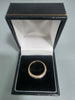 18CT White Gold Ring 3.7G HM 750 Size L With blue/white stones
