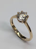 9ct Gold Large Cz Stone Ring