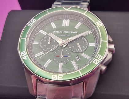 Armani Exchange AX1957 Spencer Dive-Inspired Sports S/Steel Watch - Boxed