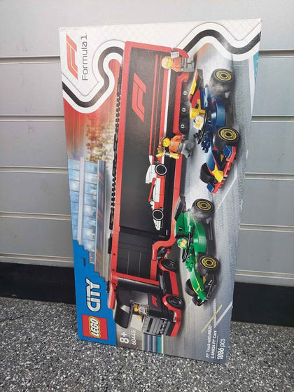 LEGO City F1 Truck With RB20 & AMR24 F1 Cars- Opened In Store