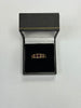 18ct Gold Ladies Garnet Ring , Red Stones ( Size Q ) 4.04g - ** Hallmarked **