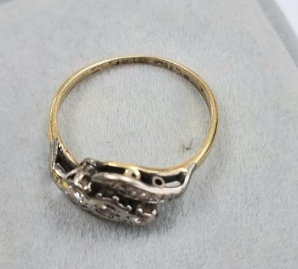 18ct Gold Diamond Ring Size