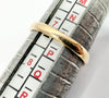 9ct yellow gold Smoky Quartz signet style ring size O
