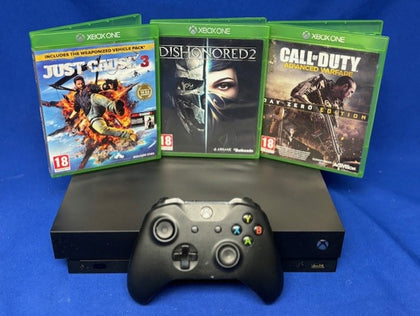 Microsoft Xbox One X Console 1 TB with 3 Games.