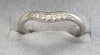 9ct white gold diamond ring  Size L1/2