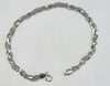 9ct White Gold Twist Bracelet 7.5"