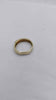 9ct Yellow Gold Gents Band Ring With Stones - 2.94 Grams - Size Y