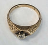 9ct Gold Diamond Ring Size M