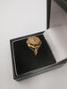 9CT Gold Imperio Mexicano 1865 Coin Ring, 2.4Grams, 375 Hallmarked (SIZE: Q)