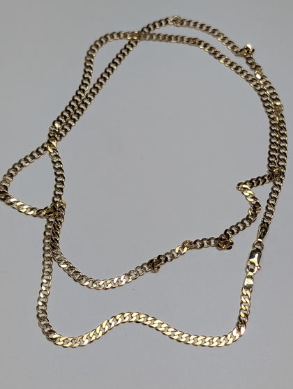 9ct Gold Curb Chain 24