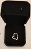 9ct white gold heart pendant