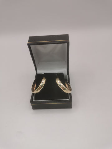 9k Gold Earrings 1.78G Hallmarked(375) and Tested