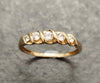 14ct Yellow Gold and CZ ring -Size Y