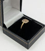 375 9CT Hallmarked, Yellow Gold, Cushion-Shaped Halo cluster cocktail ring, Size N, 1.9g