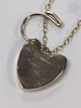 9ct Gold Charm bracelet - heart lock & safety chain