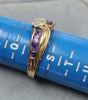 9ct Gold Diamond/Amethyst Ring Size R