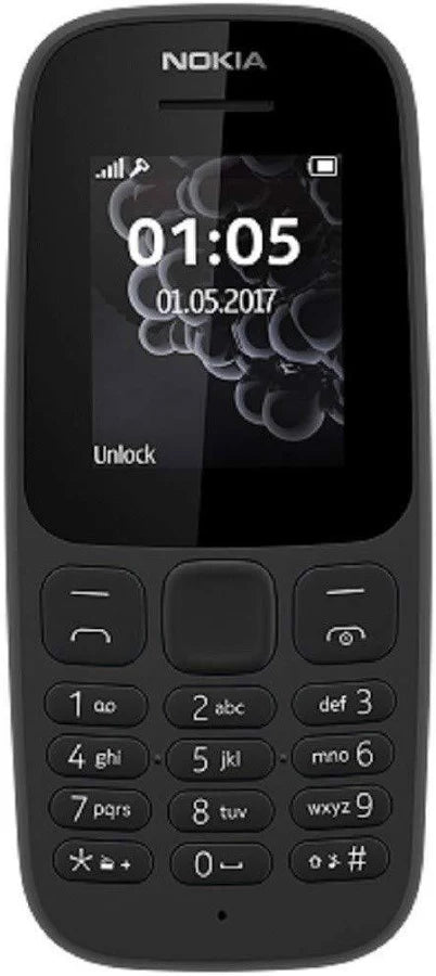 Nokia 105 Sealed in Box - Black