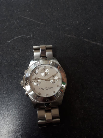 Marc Jacobs MBM3100 Ladies Silver Blade Watch