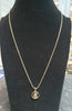 9ct Yellow Gold Chain and St Christopher Pendant - 18 Inches - 8g