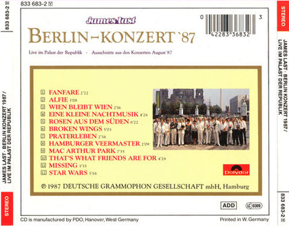 James Last – Berlin Konzert 1987 / Live Im Palast Der Republik