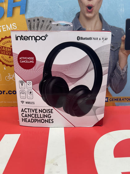 Intempo Noise Cancelling Headphones Wireless Adjustable Headband Hand-free Calls Headphones.