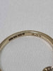 9ct Yellow Gold 0.03ct Cut Diamond Wishbone Ring - 1.90 Grams - Size N